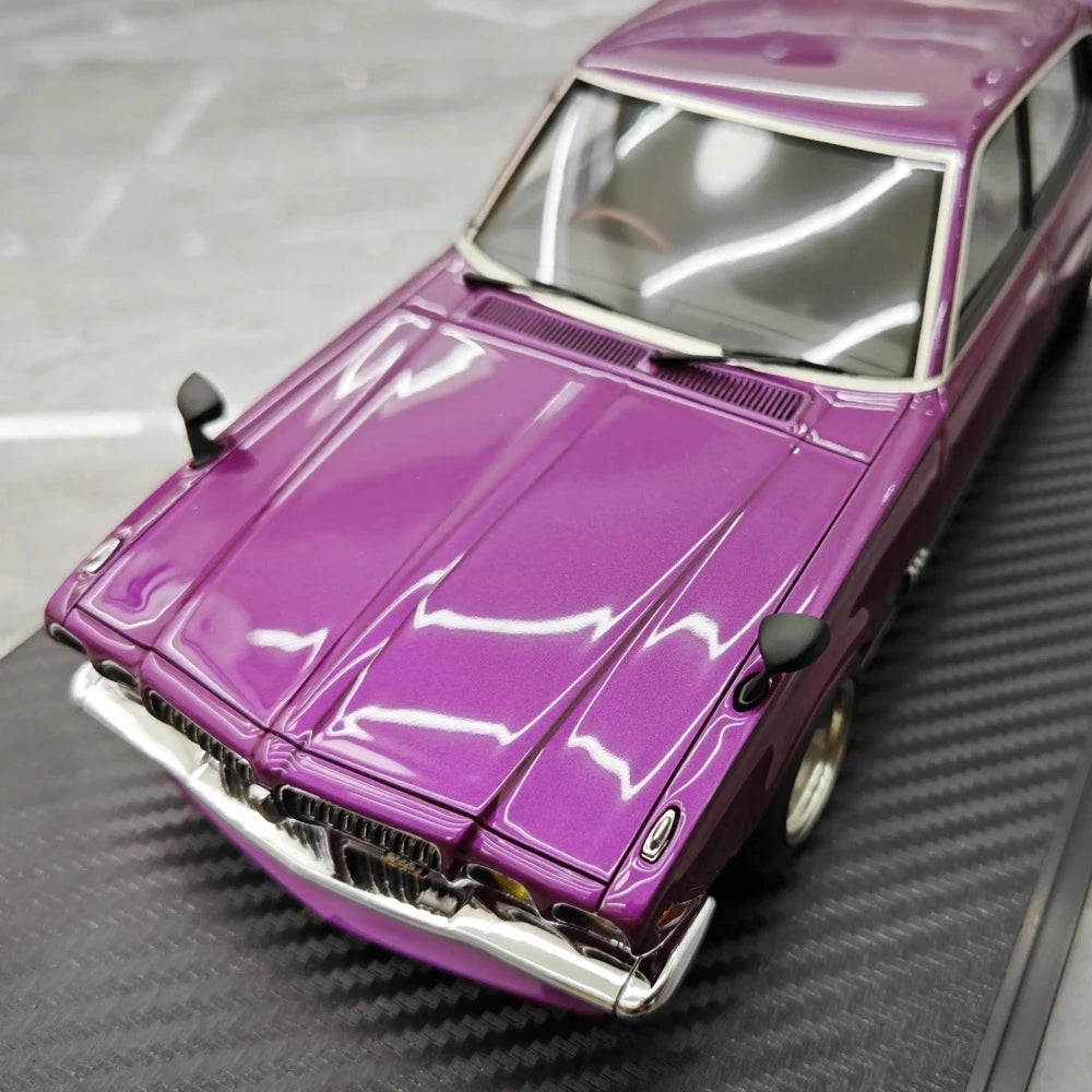 [Ignition] 1:18 Nissan 1971 Bluebird U 2000GTX G610 Purple Model Car Resin