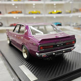[Ignition] 1:18 Nissan 1971 Bluebird U 2000GTX G610 Purple Model Car Resin