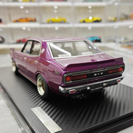 [Ignition] 1:18 Nissan 1971 Bluebird U 2000GTX G610 Purple Model Car Resin