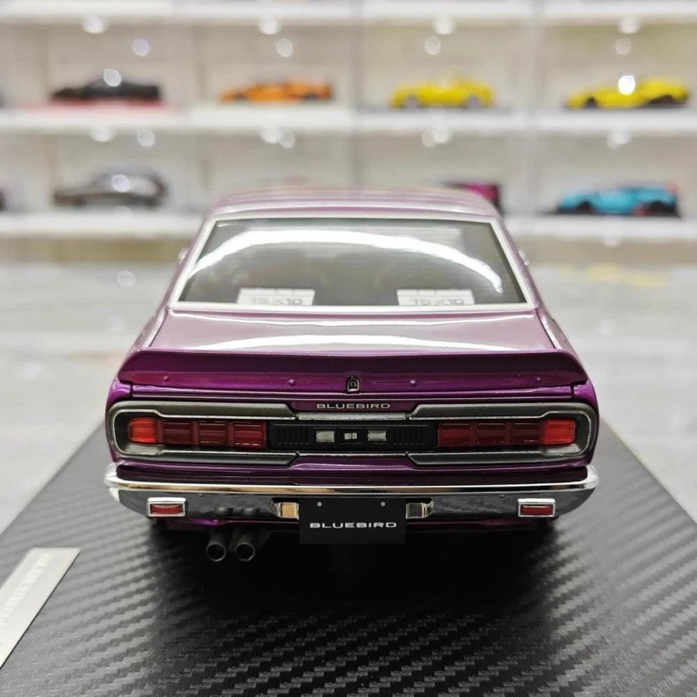[Ignition] 1:18 Nissan 1971 Bluebird U 2000GTX G610 Purple Model Car Resin