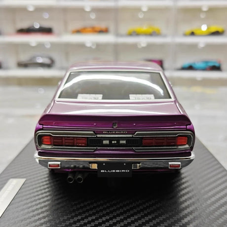 [Ignition] 1:18 Nissan 1971 Bluebird U 2000GTX G610 Purple Model Car Resin