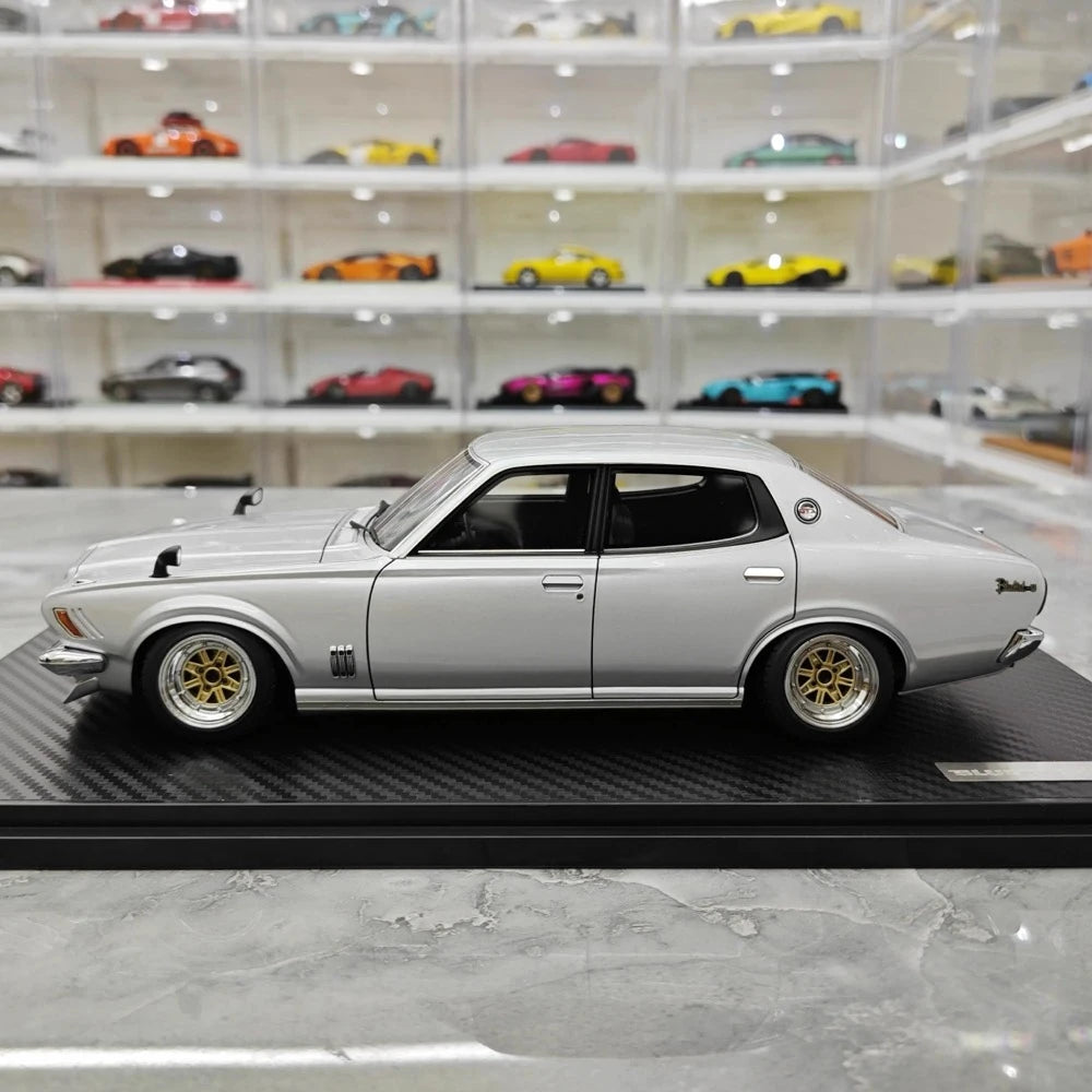 [Ignition] 1:18 Nissan 1971 Bluebird U 2000GTX G610 argent voiture miniature Resin