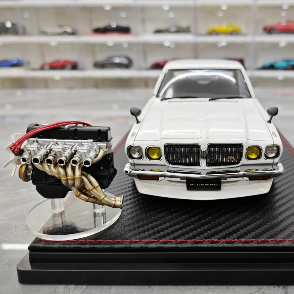 [Ignition] 1:18 Nissan 1971 Bluebird U 2000GTX G610 White Model Car Resin
