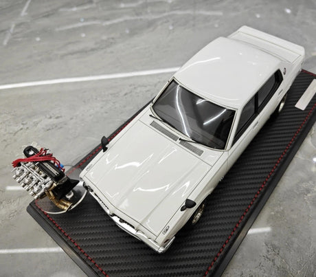 [Ignition] 1:18 Nissan 1971 Bluebird U 2000GTX G610 White Model Car Resin