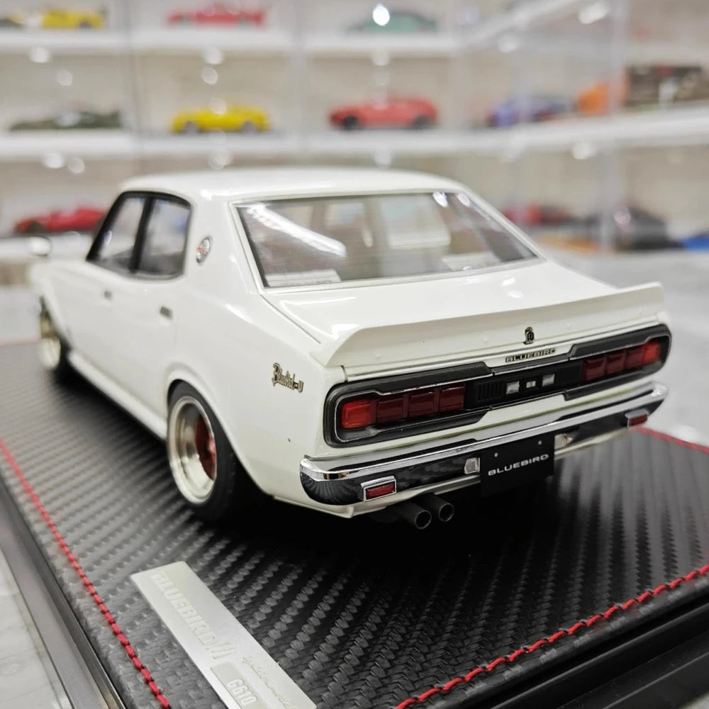 [Ignition] 1:18 Nissan 1971 Bluebird U 2000GTX G610 White Model Car Resin