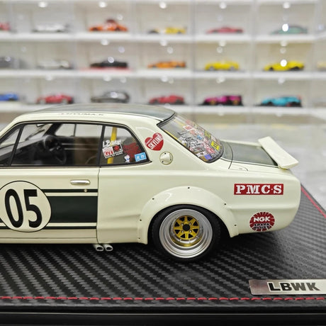 [Ignition] 1:18 Nissan 1971 Skyline 2000 GT-R Hakosuka LBWK JTCC Model Car Resin
