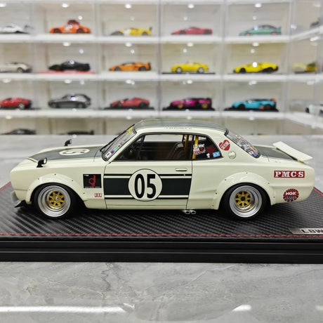 [Ignition] 1:18 Nissan 1971 Skyline 2000 GT-R Hakosuka LBWK JTCC Model Car Resin