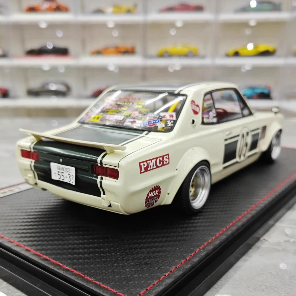 [Ignition] 1:18 Nissan 1971 Skyline 2000 GT-R Hakosuka LBWK JTCC Model Car Resin