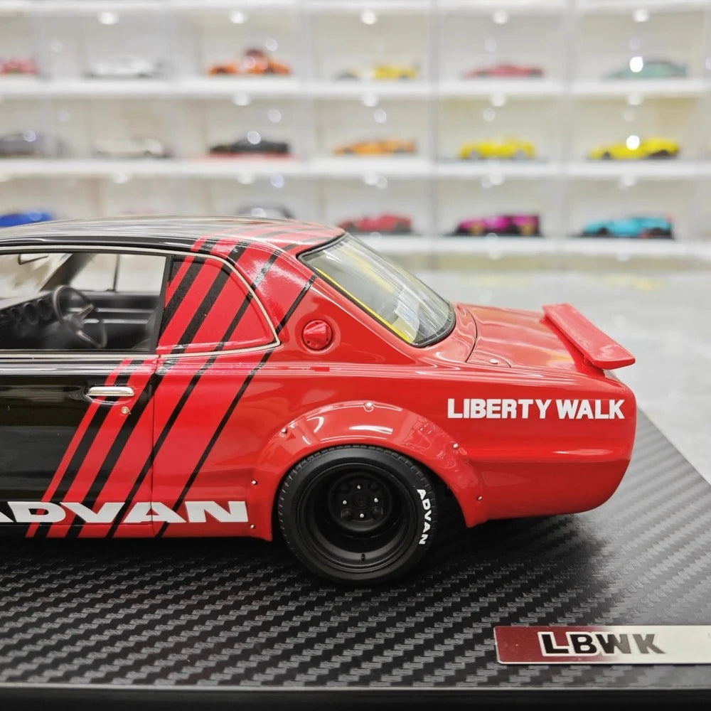 [Ignition] 1:18 Nissan 1971 Skyline LBWK Hakosuka 2Door ブラック モデルカー レジン