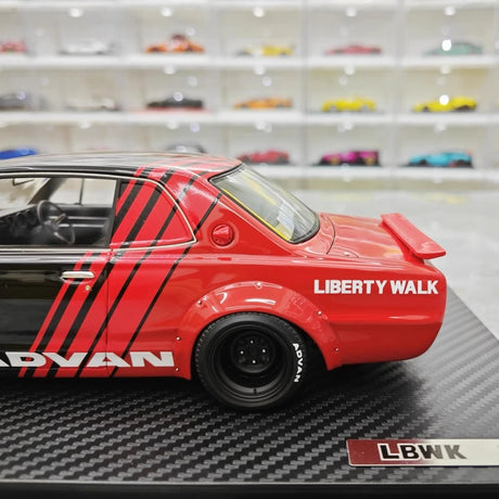[Ignition] 1:18 Nissan 1971 Skyline LBWK Hakosuka 2Door Black Model Car Resin