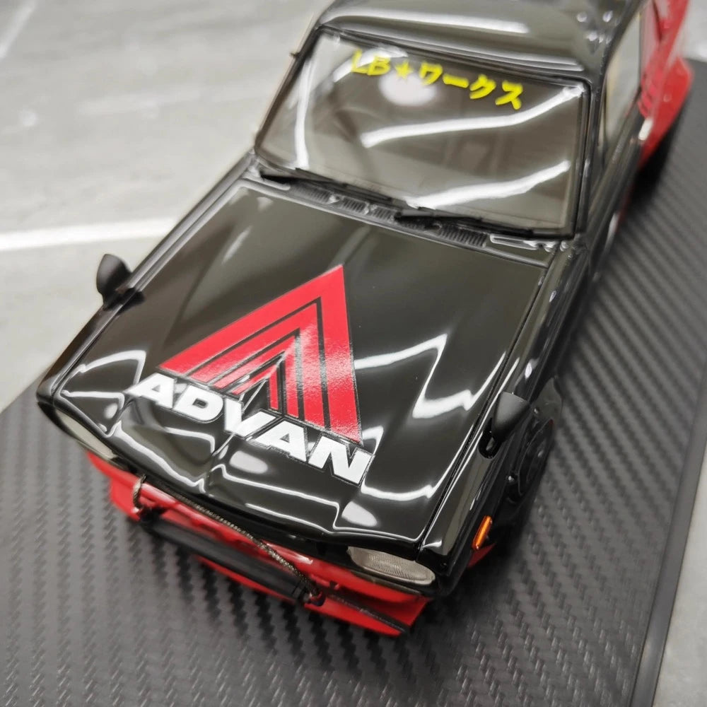 [Ignition] 1:18 Nissan 1971 Skyline LBWK Hakosuka 2Door Black Model Car Resin