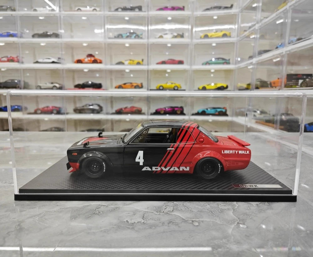 [Ignition] 1:18 Nissan 1971 Skyline LBWK Hakosuka 2Door Black Model Car Resin