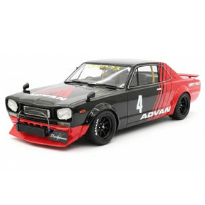 [Ignition] 1:18 Nissan 1971 Skyline LBWK Hakosuka 2Door ブラック モデルカー レジン