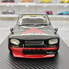 [Ignition] 1:18 Nissan 1971 Skyline LBWK Hakosuka 2Door Black Model Car Resin