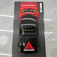 [Ignition] 1:18 Nissan 1971 Skyline LBWK Hakosuka 2Door Black Model Car Resin