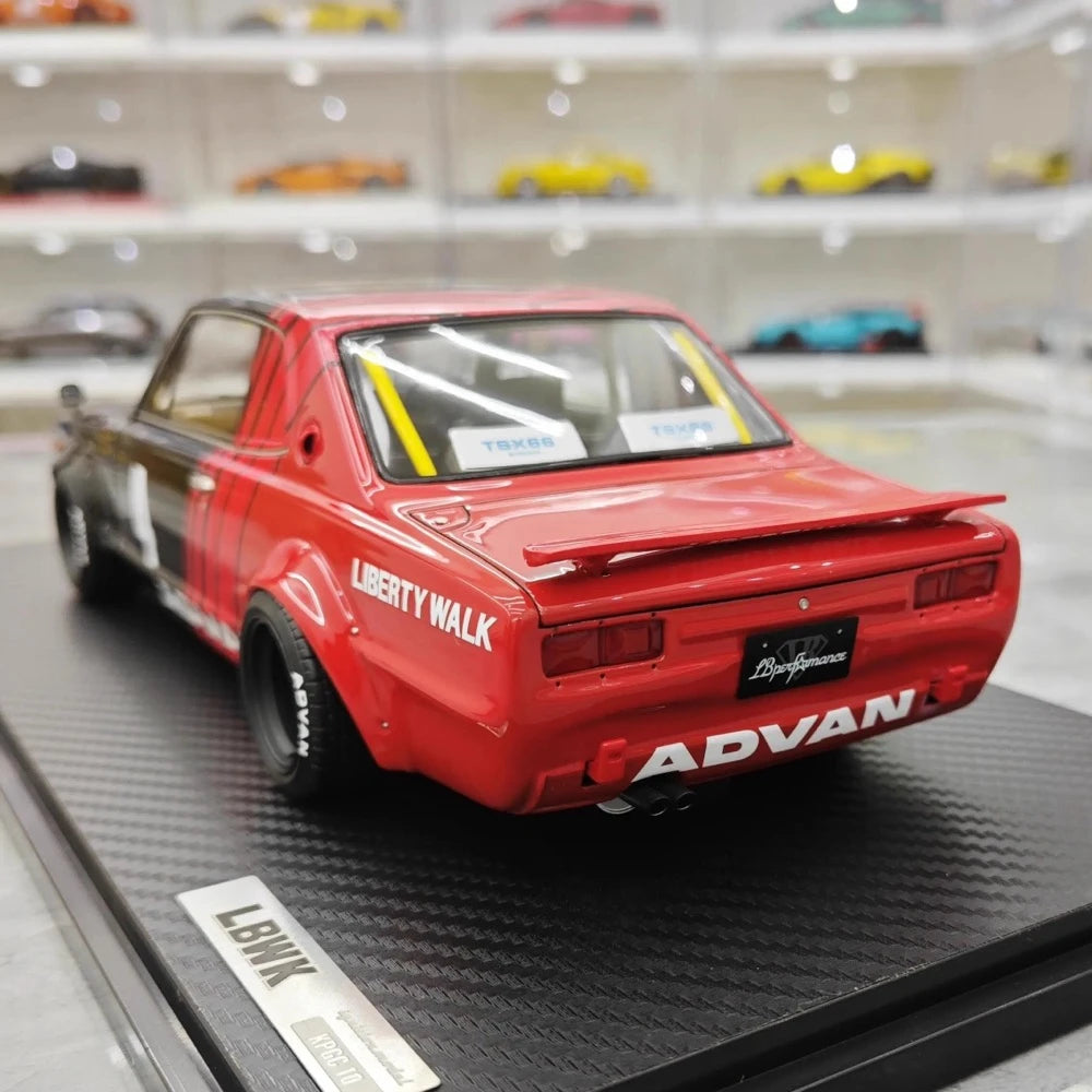 [Ignition] 1:18 Nissan 1971 Skyline LBWK Hakosuka 2Door Black Model Car Resin