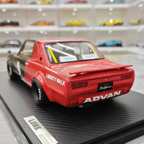 [Ignition] 1:18 Nissan 1971 Skyline LBWK Hakosuka 2Door Black Model Car Resin