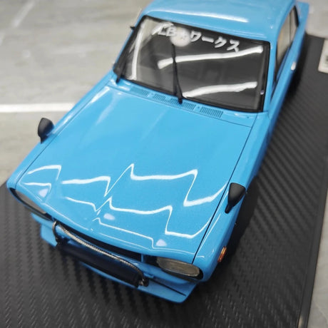 [Ignition] 1:18 Nissan 1971 Skyline LBWK Hakosuka 2Door Blue Model Car Resin