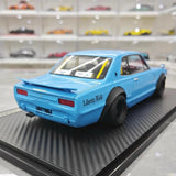 [Ignition] 1:18 Nissan 1971 Skyline LBWK Hakosuka 2Door ブルー モデルカー レジン