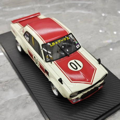 [Ignition] 1:18 Nissan 1971 Skyline LBWK Hakosuka 2Door White Model Car Resin