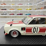 [Ignition] 1:18 Nissan 1971 Skyline LBWK Hakosuka 2Door White Model Car Resin