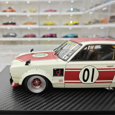 [Ignition] 1:18 Nissan 1971 Skyline LBWK Hakosuka 2Door White Model Car Resin
