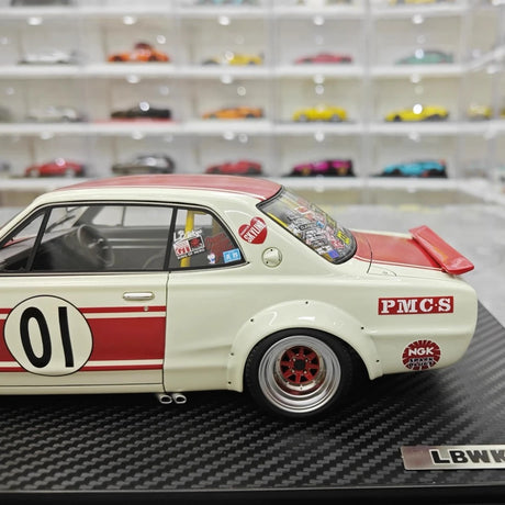 [Ignition] 1:18 Nissan 1971 Skyline LBWK Hakosuka 2Door White Model Car Resin
