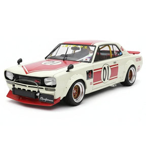 [Ignition] 1:18 Nissan 1971 Skyline LBWK Hakosuka 2Door White Model Car Resin
