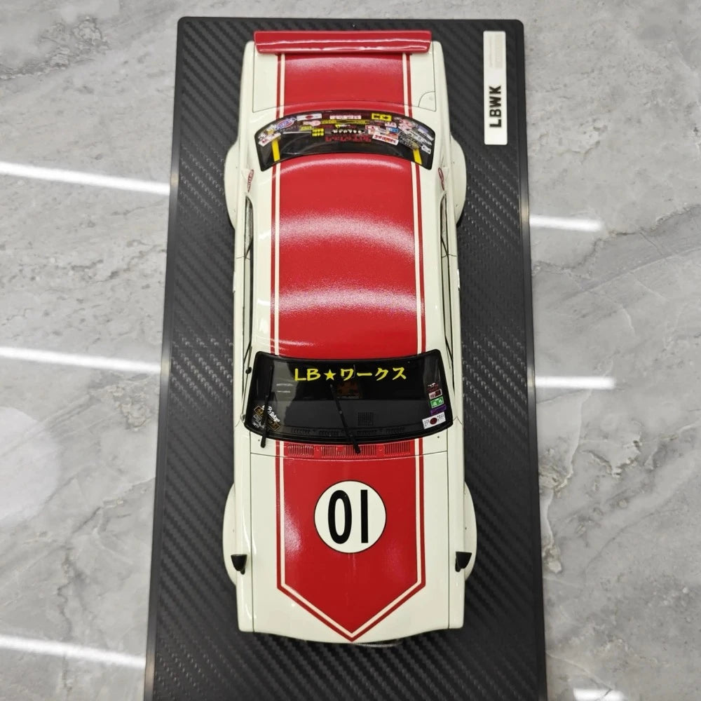[Ignition] 1:18 Nissan 1971 Skyline LBWK Hakosuka 2Door White Model Car Resin