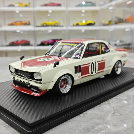 [Ignition] 1:18 Nissan 1971 Skyline LBWK Hakosuka 2Door White Model Car Resin
