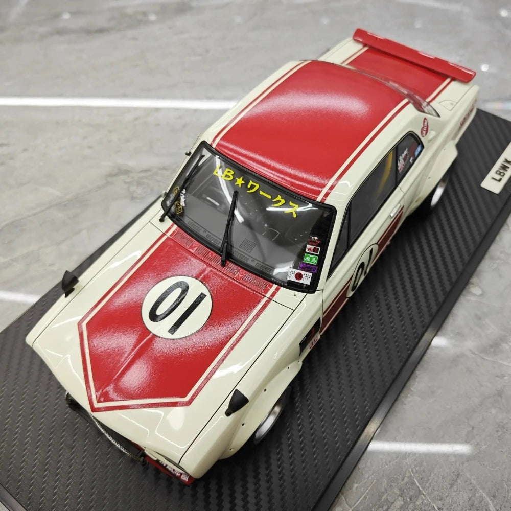 [Ignition] 1:18 Nissan 1971 Skyline LBWK Hakosuka 2Door White Model Car Resin