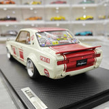 [Ignition] 1:18 Nissan 1971 Skyline LBWK Hakosuka 2Door White Model Car Resin