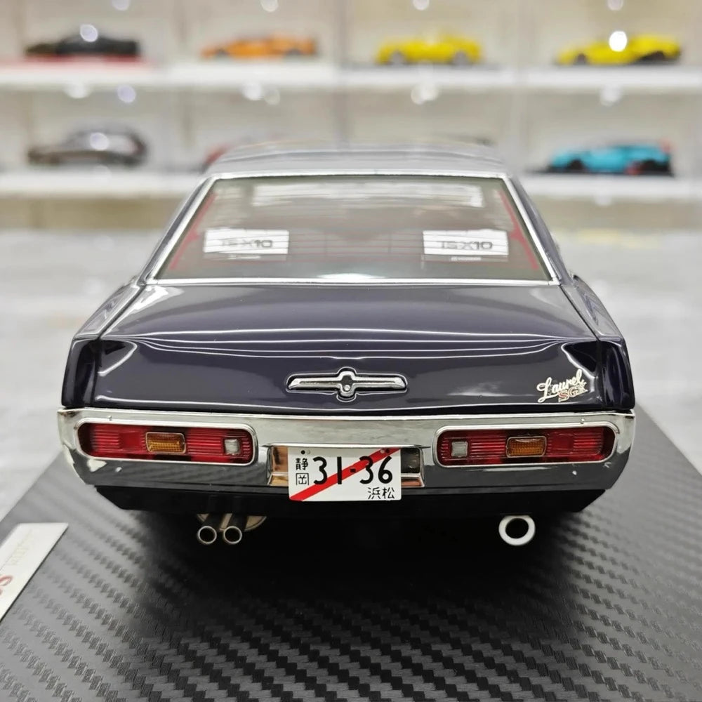 [Ignition] 1:18 Nissan 1972 Laurel 2000SGX C130 sininen pienoismalli Hartsi