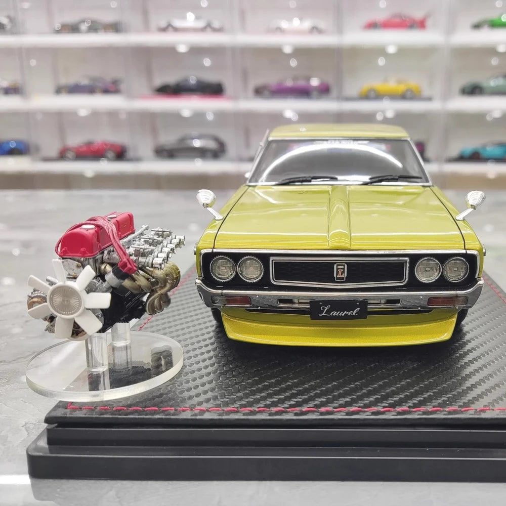 [Ignition] 1:18 Nissan 1972 Laurel 2000SGX C130 Yellow Model Car Resin