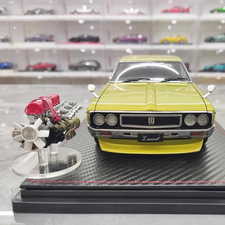 [Ignition] 1:18 Nissan 1972 Laurel 2000SGX C130 Yellow Model Car Resin