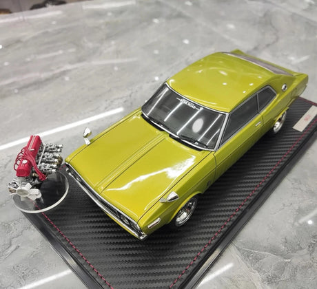 [Ignition] 1:18 Nissan 1972 Laurel 2000SGX C130 Yellow Model Car Resin