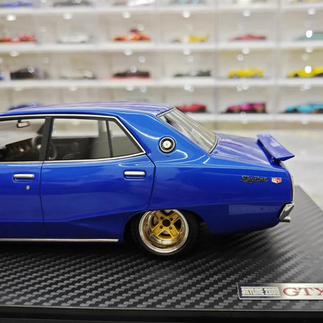 [Ignition] 1:18 Nissan 1972 Skyline 2000 GT-X GC110 Blue Model Car Resin