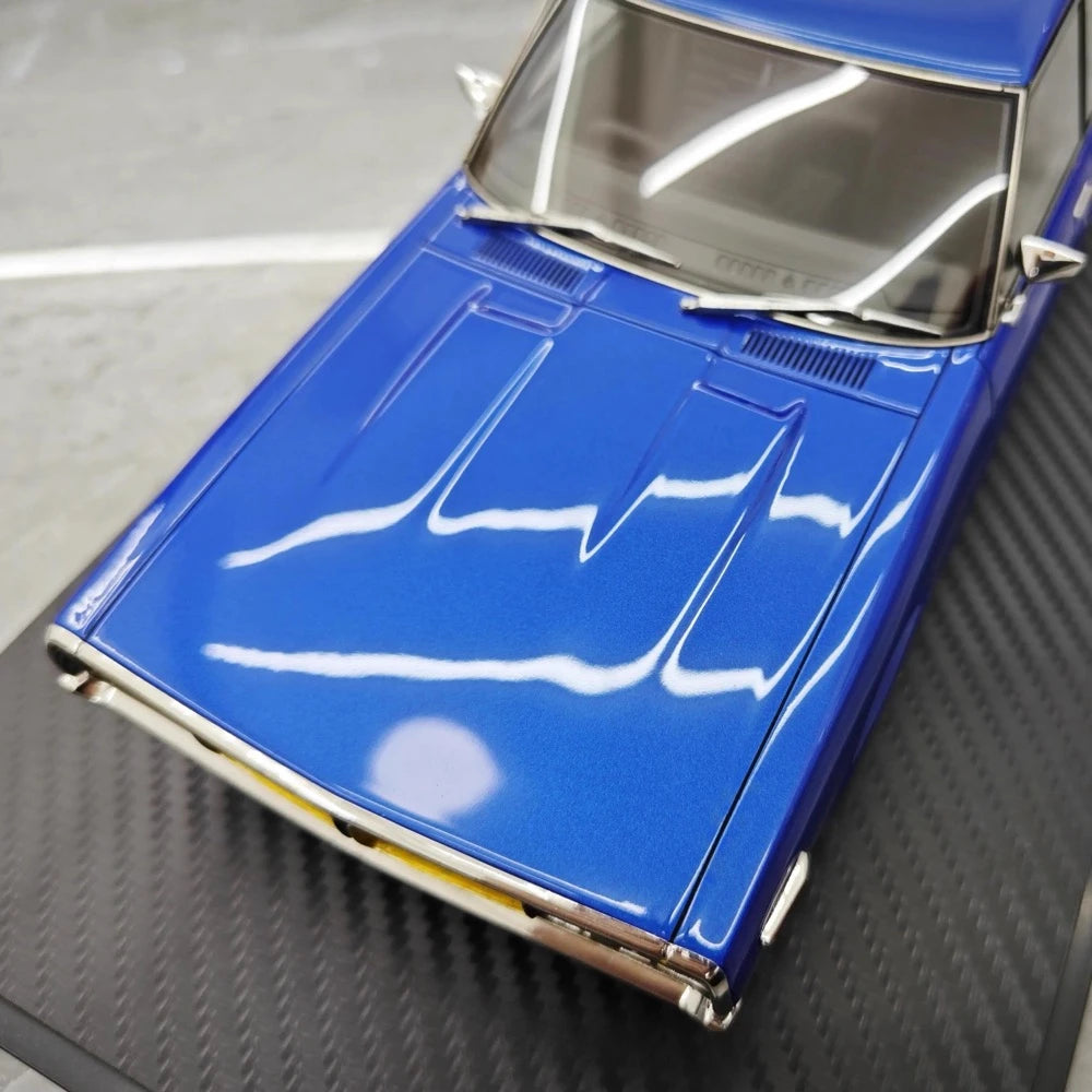 [Ignition] 1:18 Nissan 1972 Skyline 2000 GT-X GC110 blauw modelauto Hars