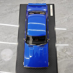 [Ignition] 1:18 Nissan 1972 Skyline 2000 GT-X GC110 blu modellino di auto resina