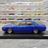 [Ignition] 1:18 Nissan 1972 Skyline 2000 GT-X GC110 blauw modelauto Hars