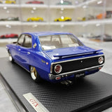 [Ignition] 1:18 Nissan 1972 Skyline 2000 GT-X GC110 blauw modelauto Hars
