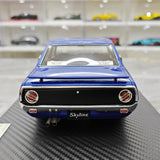[Ignition] 1:18 Nissan 1972 Skyline 2000 GT-X GC110 blauw modelauto Hars