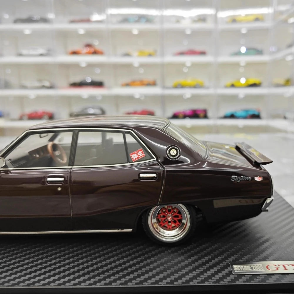 [Ignition] 1:18 Nissan 1972 Skyline 2000 GT-X GC110 Purple Model Car Resin