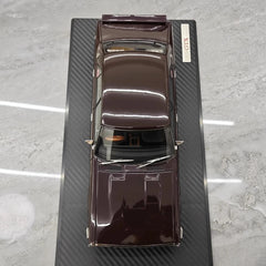 [Ignition] 1:18 Nissan 1972 Skyline 2000 GT-X GC110 viola modellino di auto resina