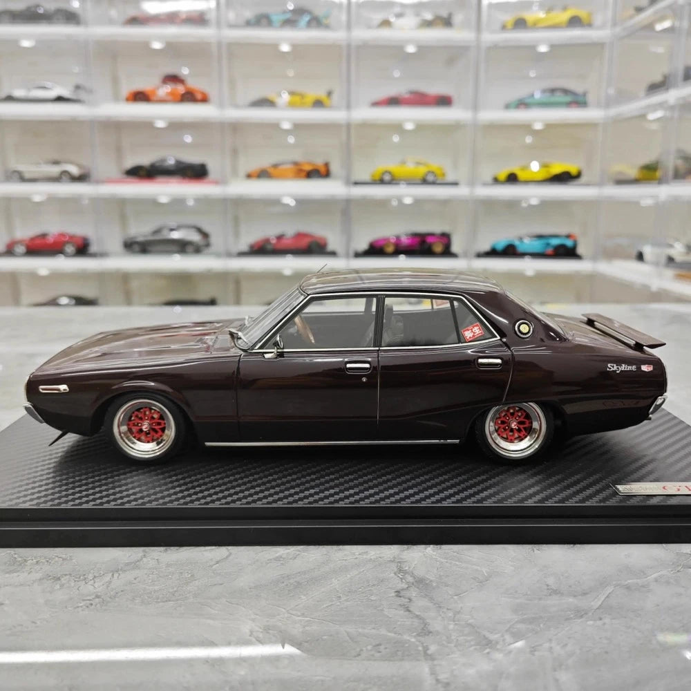 [Ignition] 1:18 Nissan 1972 Skyline 2000 GT-X GC110 Purple Model Car Resin