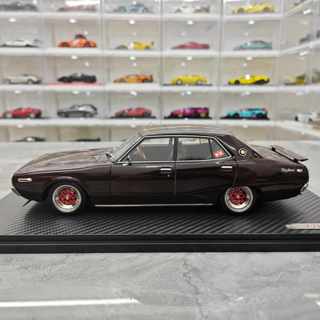 [Ignition] 1:18 Nissan 1972 Skyline 2000 GT-X GC110 Purple Model Car Resin