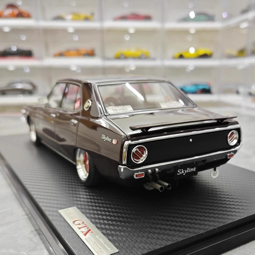 [Ignition] 1:18 Nissan 1972 Skyline 2000 GT-X GC110 Purple Model Car Resin