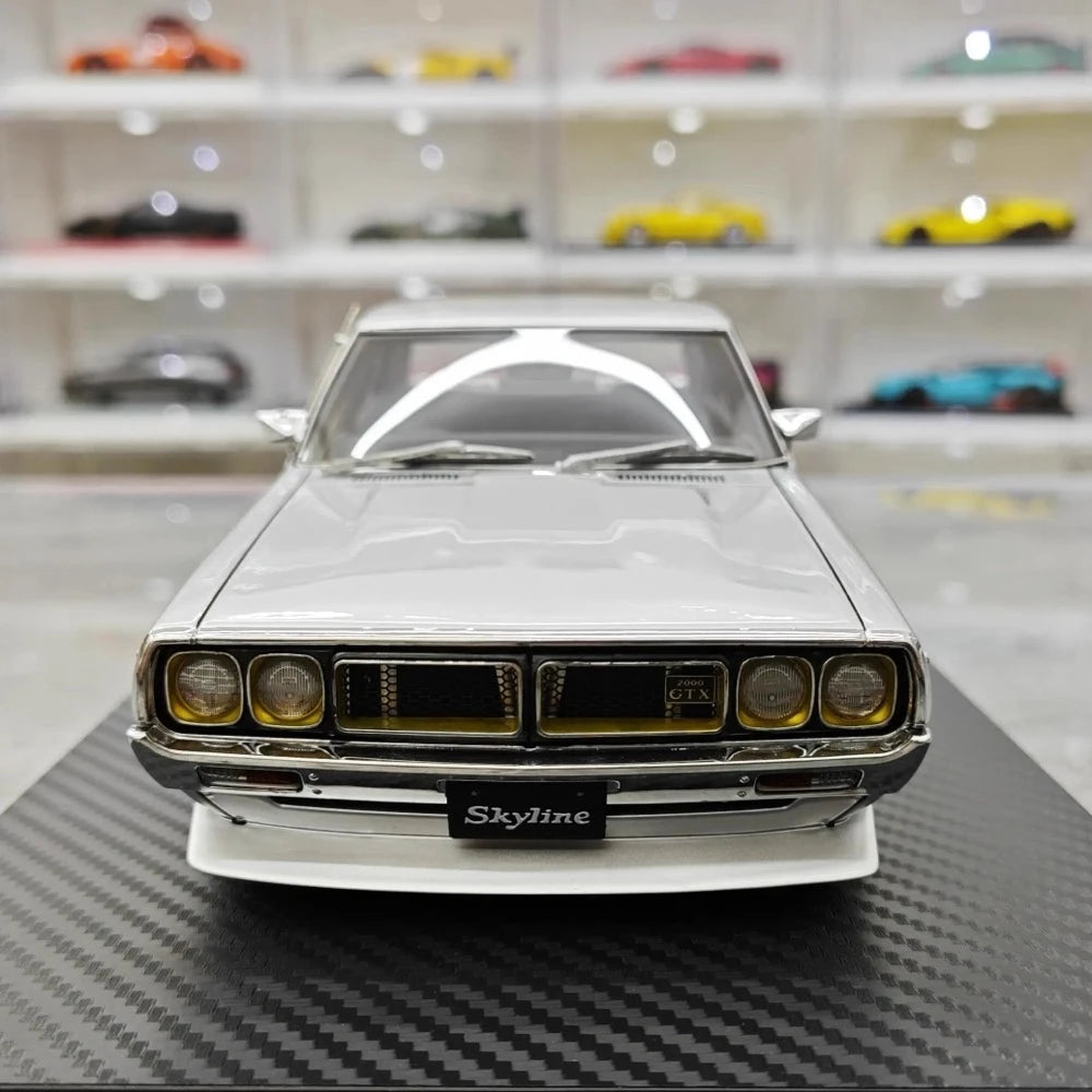 [Ignition] 1:18 Nissan 1972 Skyline 2000 GT-X GC110 Silver Model Car Resin