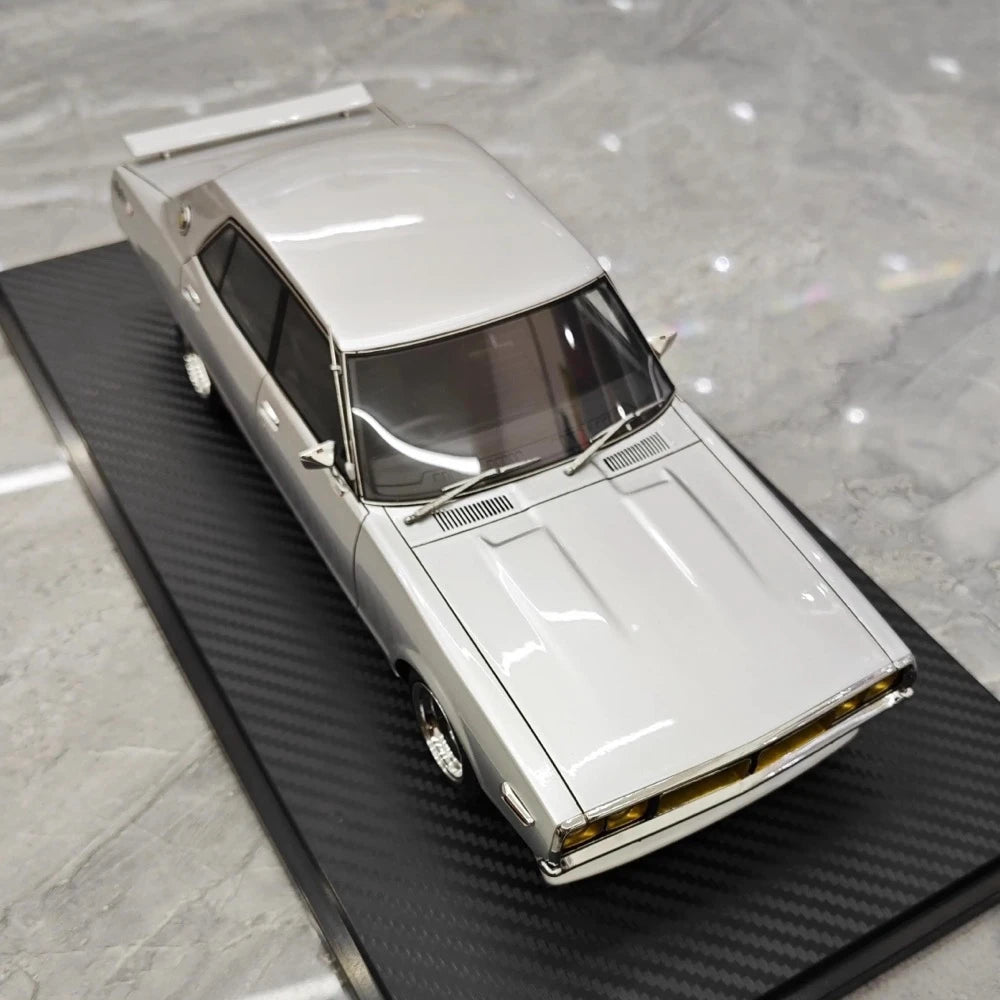 [Ignition] 1:18 Nissan 1972 Skyline 2000 GT-X GC110 Silver Model Car Resin