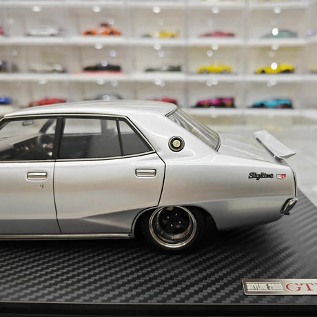 [Ignition] 1:18 Nissan 1972 Skyline 2000 GT-X GC110 Silver Model Car Resin
